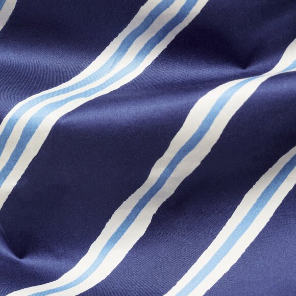 Mango Blue & White Slit Striped Skirt/NWT/12 - Picture 6 of 16